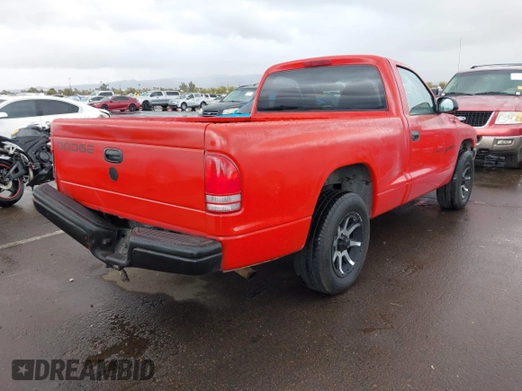 1998 Dodge Dakota SLT with VIN 1B7FL26X4WS650092, listed as a IAAI auction lot 41746225 with 207,706 mi miles and . Bid and sale history available at DreamBid. Image 4.