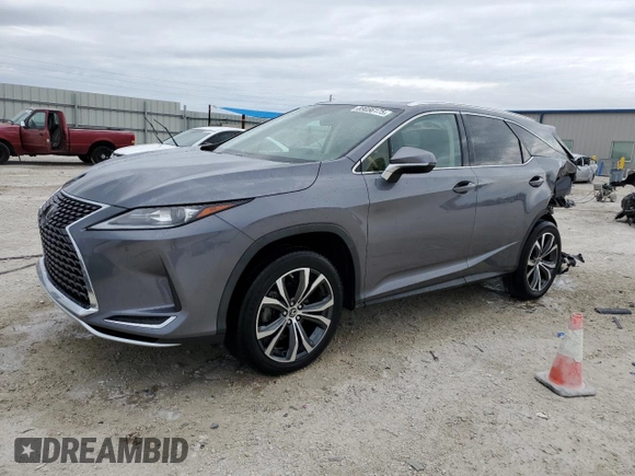 2021 Lexus RX 350L z VIN JTJHZKEA4M2018613, wystawiony jako Copart lot #89056175 z przebiegiem 40 592 mil mil oraz Nie do naprawy • Non repairable. Historia ofert i sprzedaży dostępna na DreamBid. Obrazek 1.