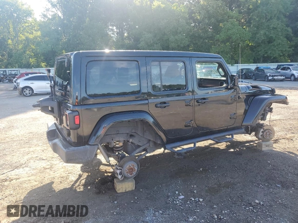 2022 Jeep Wrangler Unlimited Sport S with VIN 1C4HJXDG6NW133351, listed as a Copart auction lot 62159475 with 45,412 mi miles and Salvage title. Bid and sale history available at DreamBid. Image 3.