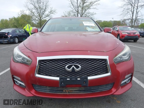2014 Infiniti Q50 Sport with VIN JN1BV7AR1EM701939, listed as a IAAI auction lot 42051058 with 142,258 mi miles and . Bid and sale history available at DreamBid. Image 12.