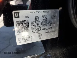 2018 Chevrolet Tahoe Premier z VIN 1GNSCCKJ8JR272453, wystawiony jako Copart lot #53298115 z przebiegiem 115 558 mil mil oraz Szkoda całkowita • Salvage title. Historia ofert i sprzedaży dostępna na DreamBid. Obrazek 14.