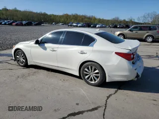 2015 Infiniti Q50 Premium with VIN JN1BV7AR7FM396450, listed as a Copart auction lot 54966605 with 179,342 mi miles and Salvage Title. Bid and sale history available at carsss.com. Image 2.