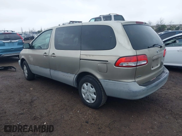 2001 Toyota Sienna CE with VIN 4T3ZF19C51U329489, listed as a IAAI auction lot 41535721 with 218,839 mi miles. Bid and sale history available at carsss.com. Image 3.