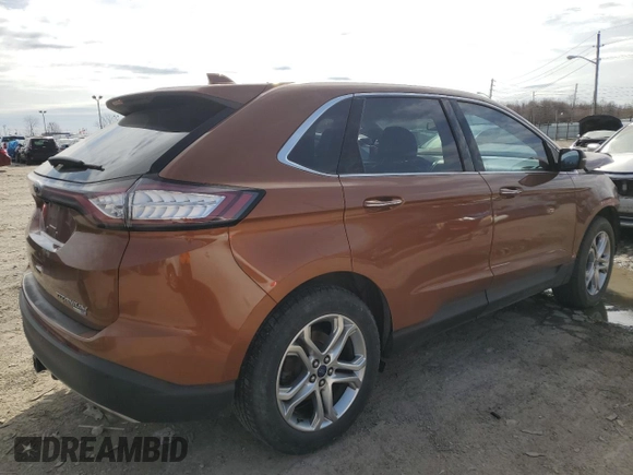 2017 Ford Edge Titanium with VIN 2FMPK4K97HBC12279, listed as a Copart auction lot 49609275 with 87,333 mi miles and Salvage Title. Bid and sale history available at carsss.com. Image 3.