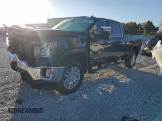 2020 GMC Sierra 2500HD SLT z VIN 1GT49NE73LF274319, wystawiony jako Copart lot #75348024 z przebiegiem 86 908 mil mil oraz Nie do naprawy • Non repairable. Historia ofert i sprzedaży dostępna na DreamBid. Obrazek 1.