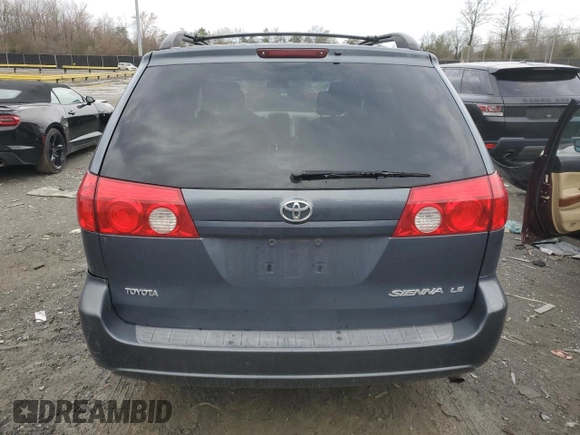 2008 Toyota Sienna with VIN 5TDZK23C38S168937, listed as a Copart auction lot 48617485 with 217,608 mi miles and Salvage Title. Bid and sale history available at DreamBid. Image 6.