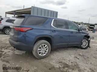 2023 Chevrolet Traverse LS with VIN 1GNERFKW8PJ151860, listed as a Copart auction lot 48976335 with 24,651 mi miles and Salvage Title. Bid and sale history available at carsss.com. Image 3.