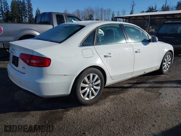 2013 Audi A4 Premium with VIN WAUAFAFL7DN010475, listed as a IAAI auction lot 41669440 with 126,167 mi miles. Bid and sale history available at carsss.com. Image 4.