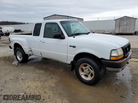 1998 Ford Ranger XL with VIN 1FTZR15UXWTA29687, listed as a Copart auction lot 44373735 with 218,689 mi miles and Non Repairable. Bid and sale history available at DreamBid. Image 4.