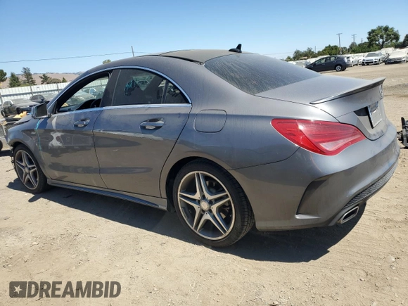 2014 Mercedes-Benz CLA 250 with VIN WDDSJ4EB5EN159989, listed as a Copart auction lot 64262795 with 67,515 mi miles and Salvage title. Bid and sale history available at DreamBid. Image 2.