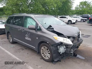 2016 Toyota Sienna XLE with VIN 5TDYK3DC9GS741757, listed as a IAAI auction lot 42620887 with 271,810 mi miles and . Bid and sale history available at DreamBid. Image 1.