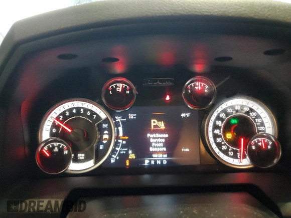 2018 Ram 1500 Big Horn z VIN 3C6RR7LG8JG198247, wystawiony jako Copart lot #81331344 z przebiegiem 108 129 mil mil oraz Szkoda całkowita • Salvage title. Historia ofert i sprzedaży dostępna na DreamBid. Obrazek 9.