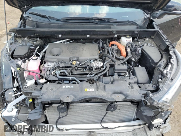 2023 Toyota RAV4 Hybrid XLE with VIN 4T3RWRFV5PU104535, listed as a Copart auction lot 60043745 with 13,886 mi miles and Salvage title. Bid and sale history available at DreamBid. Image 12.