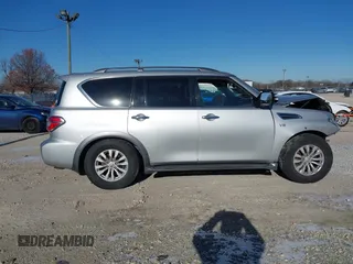 2017 Nissan Armada SV with VIN JN8AY2NC7H9505296, listed as a IAAI auction lot 41040388 with 1 mi miles. Bid and sale history available at carsss.com. Image 12.