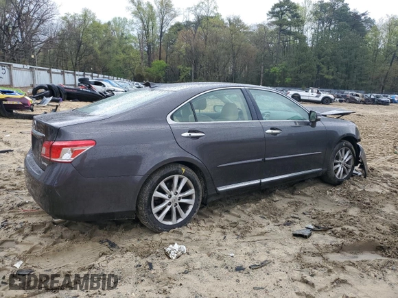 2011 Lexus ES with VIN JTHBK1EG5B2444110, listed as a Copart auction lot 53195145 with 128,325 mi miles and Salvage Title. Bid and sale history available at carsss.com. Image 3.