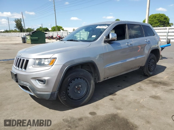 2014 Jeep Grand Cherokee Limited z VIN 1C4RJFBG2EC565910, wystawiony jako Copart lot #57918225 z przebiegiem Nie podano mil oraz Czysty tytuł • Clean title. Historia ofert i sprzedaży dostępna na DreamBid. Obrazek 1.
