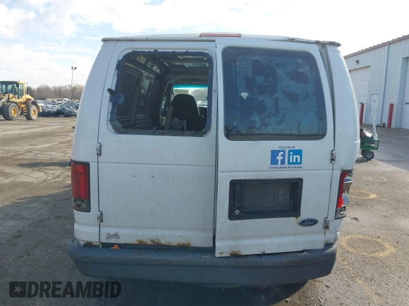 2006 Ford Econoline Cargo with VIN 1FTRE14W76HA23251, listed as a IAAI auction lot 41675487 with 98,597 mi miles. Bid and sale history available at carsss.com. Image 17.