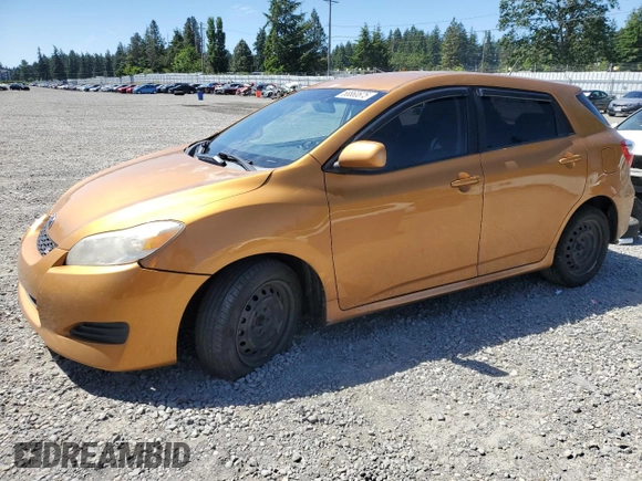 2009 Toyota Matrix S with VIN 2T1LE40E69C005921, listed as a Copart auction lot 58860675 with Not provided miles and Salvage title. Bid and sale history available at DreamBid. Image 1.