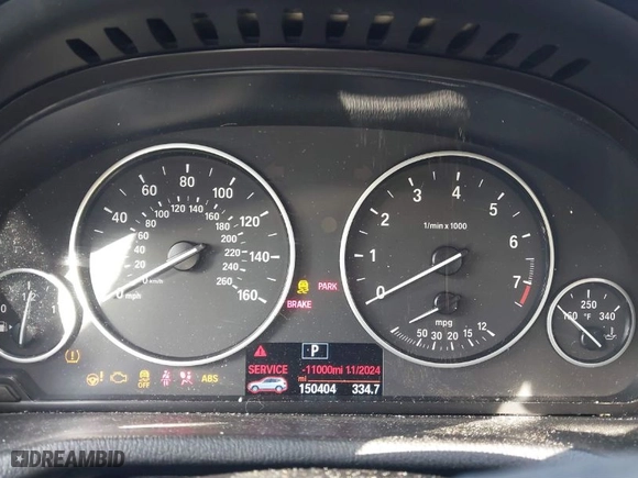 2016 BMW X3 xDrive28i with VIN 5UXWX9C50G0D74928, listed as a IAAI auction lot 41552984 with 150,404 mi miles. Bid and sale history available at carsss.com. Image 7.
