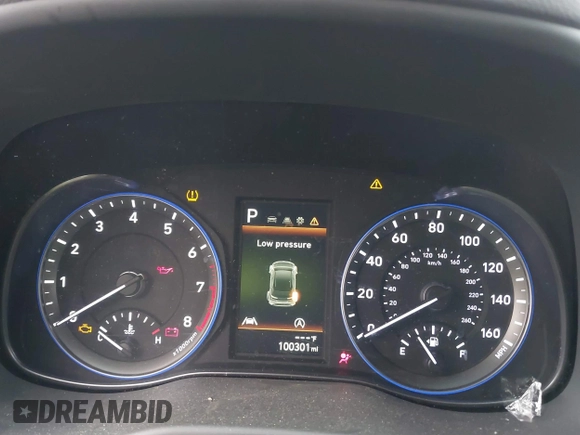 2022 Hyundai Kona SEL with VIN KM8K3CAB1NU862415, listed as a IAAI auction lot 41164542 with 100,301 mi miles. Bid and sale history available at carsss.com. Image 7.