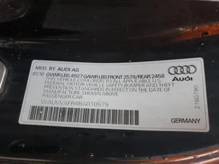2011 Audi S5 Prestige with VIN WAUVVAFR4BA010575, listed as a Copart auction lot 84238664 with 150,523 mi miles and Salvage Title. Bid and sale history available at carsss.com. Image 12.