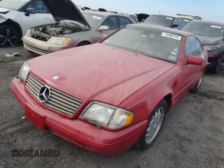 1997 Mercedes-Benz SL-Class with VIN WDBFA63F1VF144556, listed as a Copart auction lot 74490744 with 0 mi miles and Salvage Title. Bid and sale history available at carsss.com. Image 1.