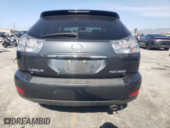 2009 Lexus RX 350 with VIN 2T2GK31U09C081687, listed as a Copart auction lot 45709395 with 197,138 mi miles and Salvage Title. Bid and sale history available at DreamBid. Image 6.