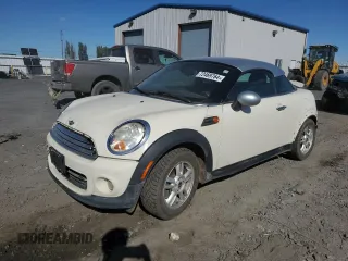 2012 MINI Cooper Coupe with VIN WMWSX1C58CT300032, listed as a Copart auction lot 72469764 with 0 mi miles and Clean Title. Bid and sale history available at carsss.com. Image 1.
