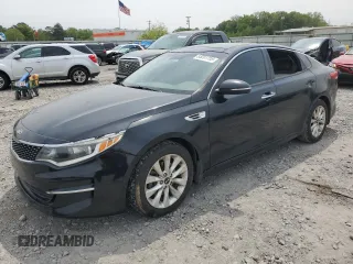 2016 Kia Optima EX with VIN 5XXGU4L36GG074645, listed as a Copart auction lot 53201155 with 126,111 mi miles and Salvage Title. Bid and sale history available at carsss.com. Image 1.