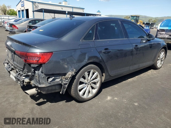 2017 Audi A4 Premium with VIN WAUGNAF40HN016369, listed as a Copart auction lot 51711855 with 88,208 mi miles and Salvage Title. Bid and sale history available at carsss.com. Image 3.