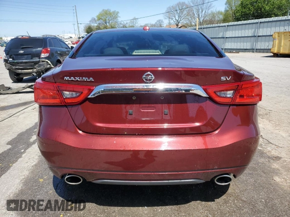 2016 Nissan Maxima SV with VIN 1N4AA6AP9GC447358, listed as a Copart auction lot 52138925 with 114,907 mi miles and Salvage Title. Bid and sale history available at carsss.com. Image 6.