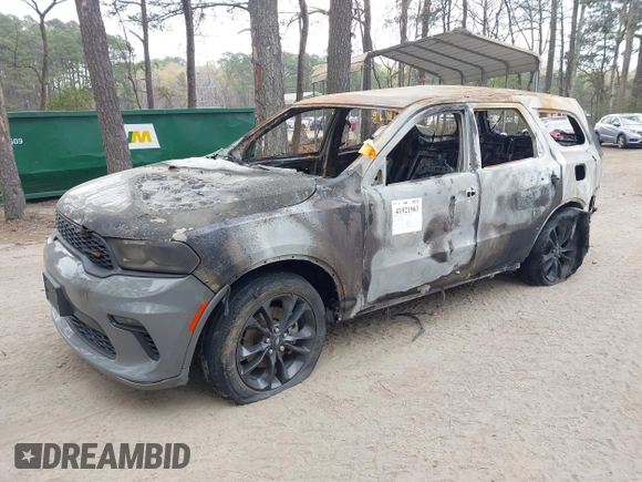 2021 Dodge Durango GT Plus with VIN 1C4RDHDG4MC660984, listed as a IAAI auction lot 41921963 with Not Provided miles and . Bid and sale history available at DreamBid. Image 2.
