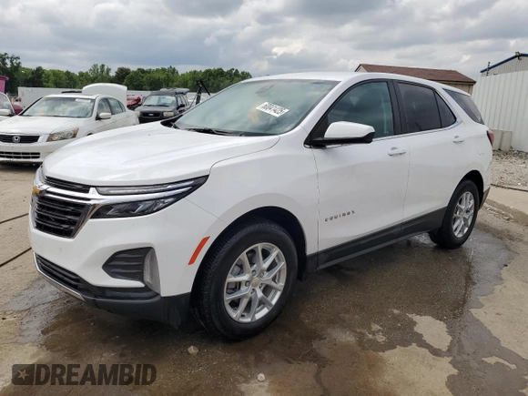 2022 Chevrolet Equinox LT z VIN 3GNAXKEV4NL158603, wystawiony jako Copart lot #60041425 z przebiegiem 17 974 mil mil oraz Szkoda całkowita • Salvage title. Historia ofert i sprzedaży dostępna na DreamBid. Obrazek 1.