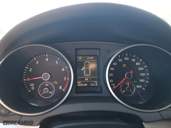 2012 Volkswagen Golf with VIN WVWBB7AJ1CW234149, listed as a Copart auction lot 81477014 with 166,549 mi miles and Salvage Title. Bid and sale history available at carsss.com. Image 9.