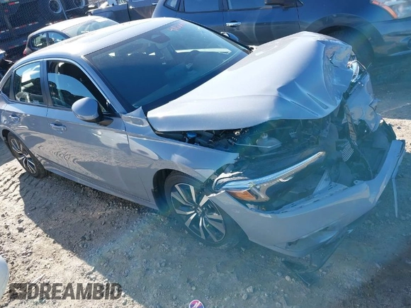 2024 Honda Civic Sedan EX with VIN 2HGFE1F77RH308038, listed as a IAAI auction lot 41166642 with 1 mi miles. Bid and sale history available at carsss.com. Image 1.