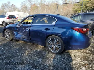 2018 Infiniti Q50 Luxe z VIN JN1EV7AP2JM356815, wystawiony jako Copart lot #51266755 z przebiegiem 70 384 mil mil oraz Szkoda całkowita • Salvage title. Historia ofert i sprzedaży dostępna na DreamBid. Obrazek 2.