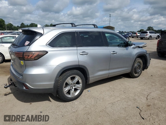 2016 Toyota Highlander Limited with VIN 5TDDKRFH1GS290074, listed as a Copart auction lot 59909005 with 205,380 mi miles and Salvage title. Bid and sale history available at DreamBid. Image 3.