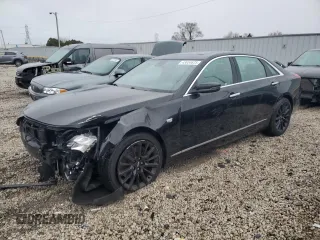2018 Cadillac CT6 Premium Luxury AWD with VIN 1G6KH5R62JU104704, listed as a Copart auction lot 43654675 with 65,197 mi miles and Salvage title. Bid and sale history available at DreamBid. Image 1.