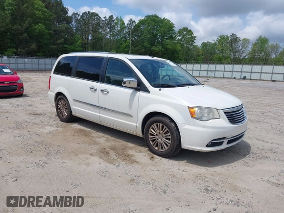 2011 Chrysler Town & Country Limited with VIN 2A4RR6DG8BR714484, listed as a IAAI auction lot 42155728 with 181,162 mi miles. Bid and sale history available at carsss.com. Image 1.