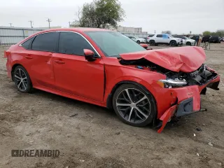 2024 Honda Civic Sedan Touring with VIN 2HGFE1F91RH329792, listed as a Copart auction lot 42254855 with 10,540 mi miles and Salvage Title. Bid and sale history available at carsss.com. Image 4.