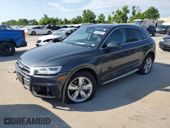 2019 Audi Q5 Premium Plus z VIN WA1BNAFY9K2072619, wystawiony jako Copart lot #61961025 z przebiegiem 47 436 mil mil oraz Szkoda całkowita • Salvage title. Historia ofert i sprzedaży dostępna na DreamBid. Obrazek 1.