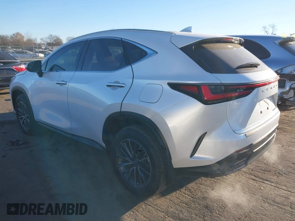 2024 Lexus NX 250 Premium with VIN JTJGDCAZ0R5021297, listed as a IAAI auction lot 40973448 with 6,601 mi miles and . Bid and sale history available at DreamBid. Image 3.