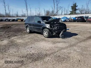 2005 Honda Pilot EX-L with VIN 5FNYF185X5B061839, listed as a Copart auction lot 48666595 with 0 mi miles and Salvage Title. Bid and sale history available at carsss.com. Image 11.