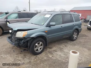 2006 Honda Pilot EX-L with RES with VIN 2HKYF18646H555514, listed as a IAAI auction lot 41703223 with 292,487 mi miles. Bid and sale history available at carsss.com. Image 18.