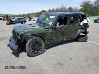 2022 Jeep Wrangler Unlimited Sport S with VIN 1C4HJXDN4NW265295, listed as a Copart auction lot 58786775 with Not provided miles and Salvage title. Bid and sale history available at DreamBid. Image 1.