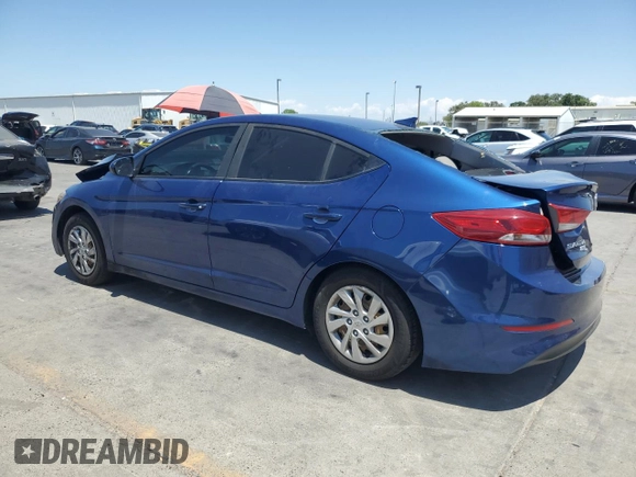 2017 Hyundai Elantra SE with VIN 5NPD74LF7HH201655, listed as a Copart auction lot 62284405 with 208,034 mi miles and Salvage title. Bid and sale history available at DreamBid. Image 2.