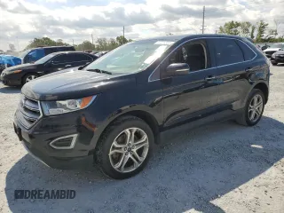 2017 Ford Edge Titanium with VIN 2FMPK4K93HBB62237, listed as a Copart auction lot 53076385 with 155,183 mi miles and Clean Title. Bid and sale history available at carsss.com. Image 1.