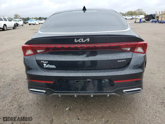 2022 Kia K5 GT-Line with VIN 5XXG64J21NG093945, listed as a Copart auction lot 49448215 with 55,794 mi miles and Non Repairable. Bid and sale history available at carsss.com. Image 6.