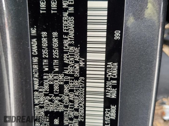 2025 Lexus NX 250 Premium с VIN 2T2GDCAZ8SC021779, выставлен на аукционе Copart как лот 52122725 с пробегом 4 978 миль миль и На запчасти • Non repairable. История ставок и продаж доступна на DreamBid. Изображение 14.