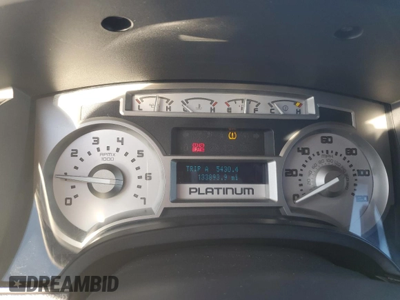 2009 Ford F-150 XL with VIN 1FTPW14V39FB05831, listed as a Copart auction lot 85943924 with 133,893 mi miles and Salvage title. Bid and sale history available at DreamBid. Image 9.